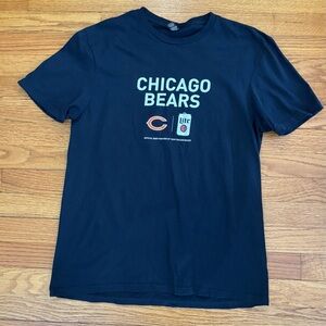 District Chicago Bears Tshirt Men’s Medium Blue Miller Lite Logo Crew Neck NFL
